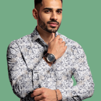 mens formal shirt white